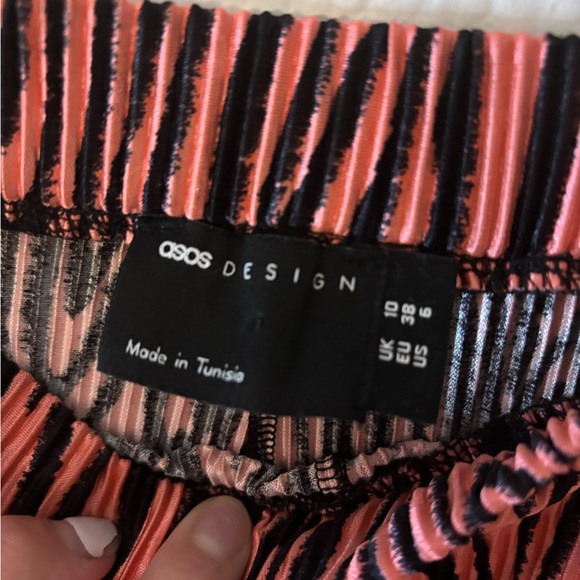 ASOS Pink Zebra Flare Pants - Picture 5 of 6